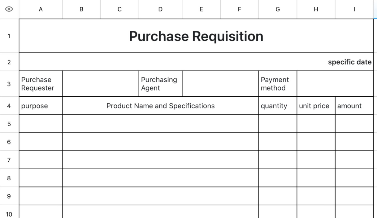 Purchase Requisition
